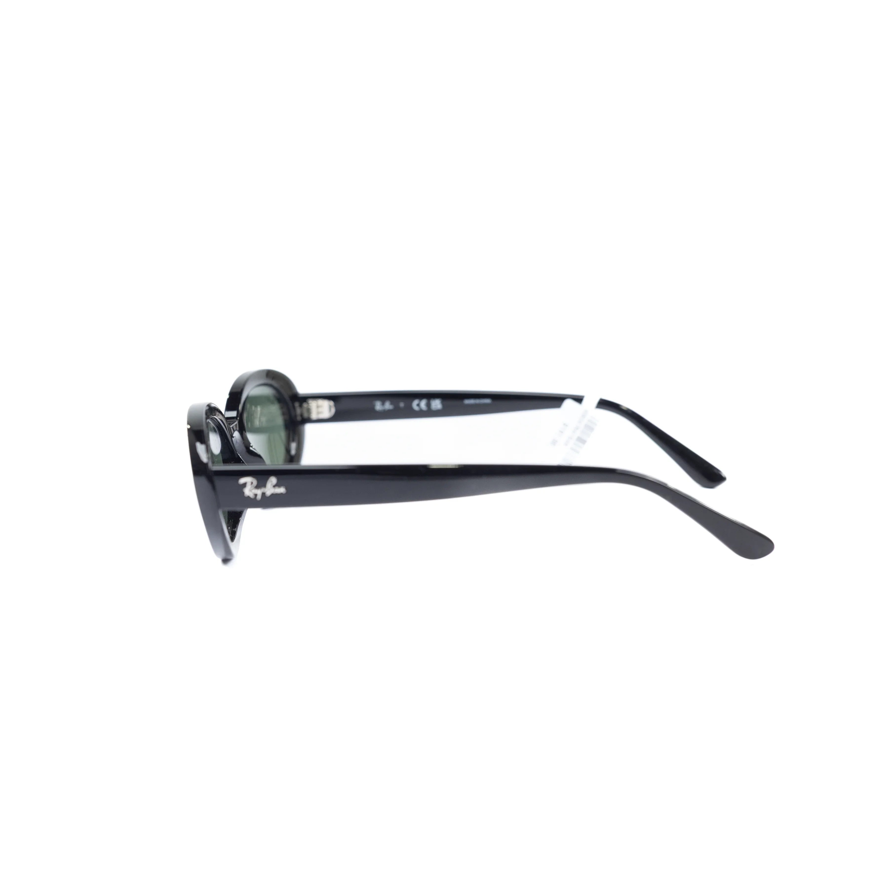 Ray-Ban Black Polished Oval Frame with Green Lenses 0RB2223-901-3154