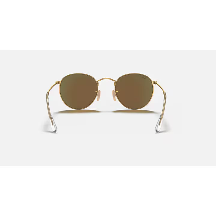 Ray-Ban Blue and Gold Round Flash Lenses 0RB3447-112/4L50