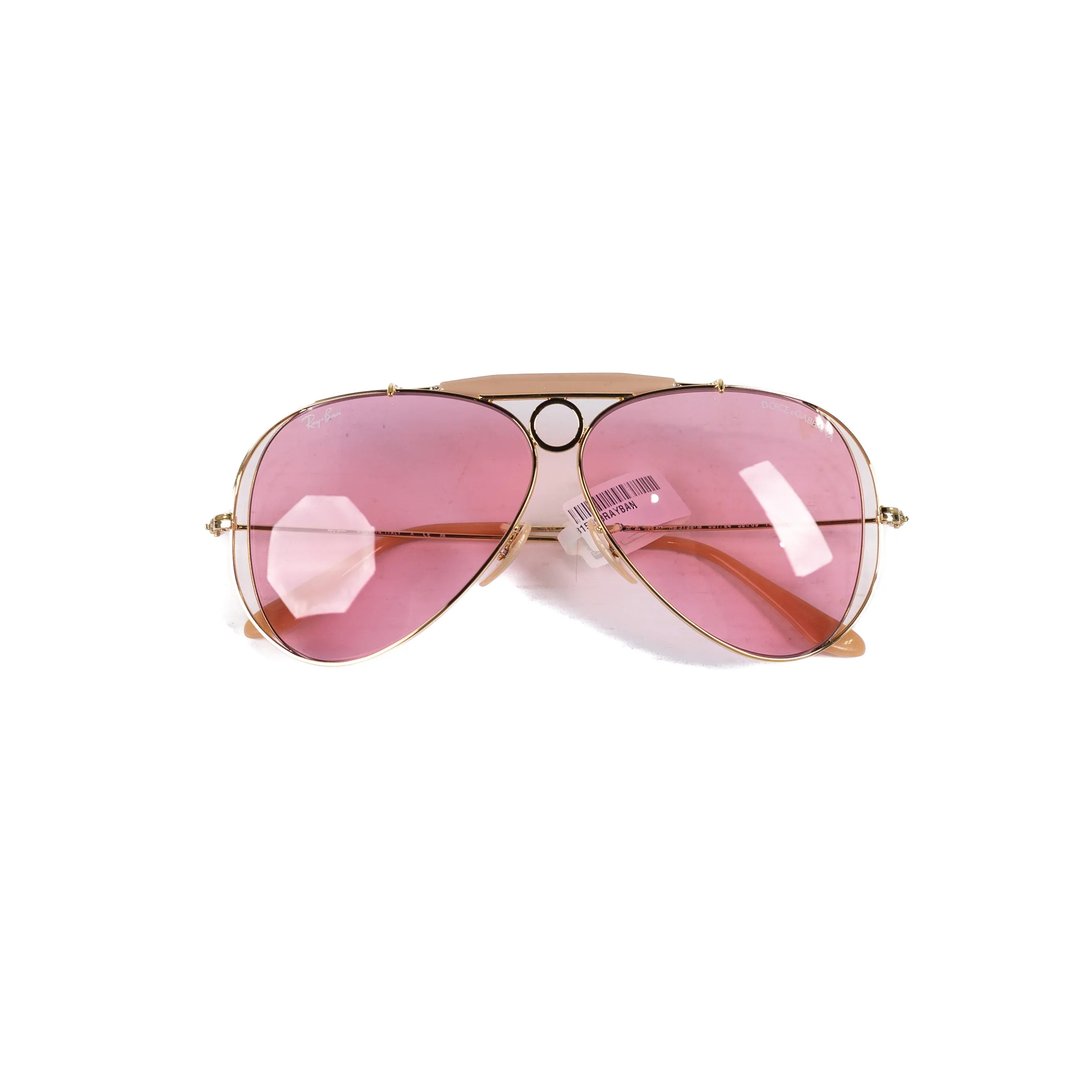 Ray-Ban X Dolce & Gabbana Arista Sunglasses with Pink Lens 0RB3138-001/8458