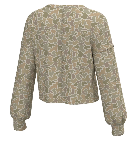 Local Girl Women's Forest Camo Desert Revive Crew L5130010-FCD