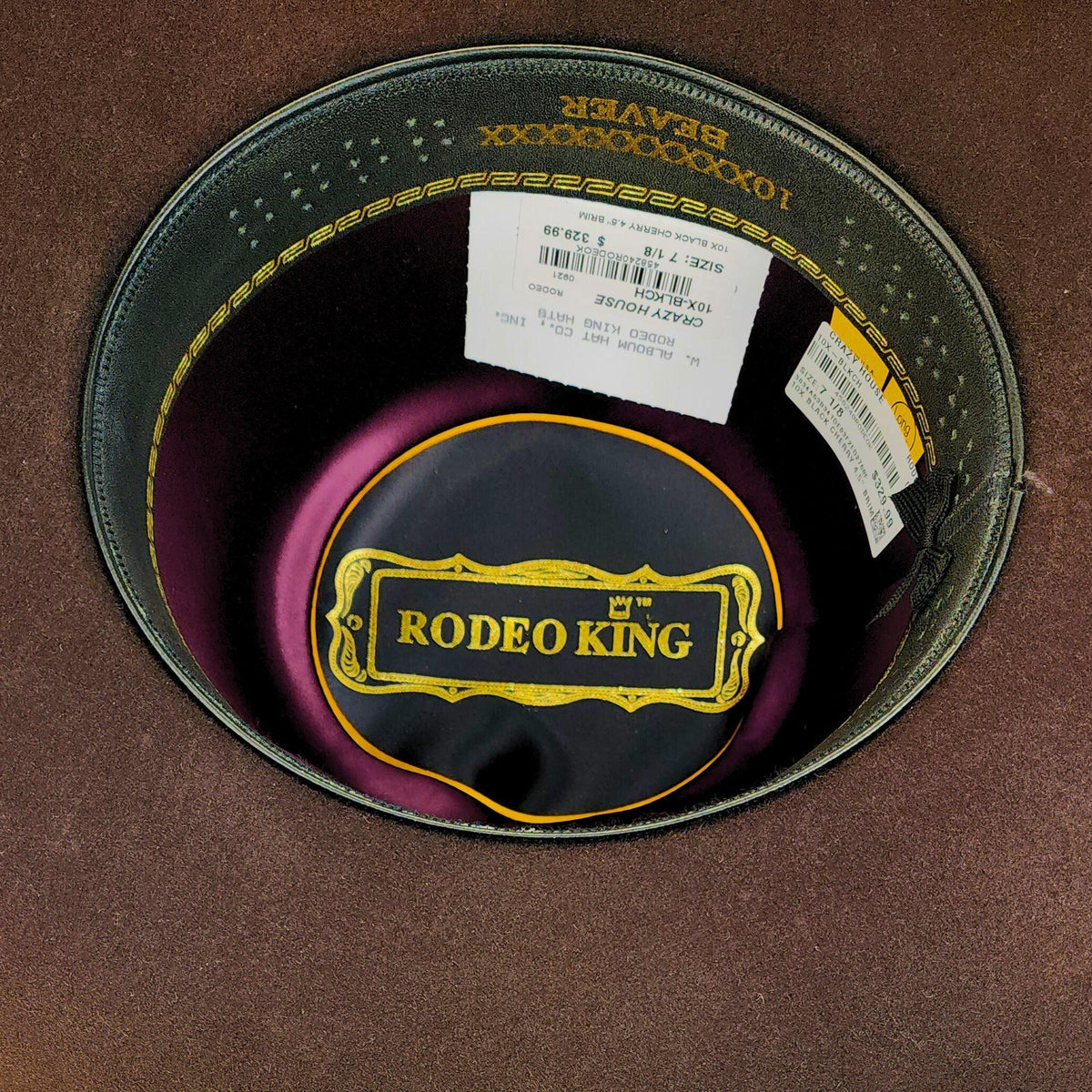 Rodeo King 10X Black Cherry 4 1/2" Felt Hat - Crazy House Western Wear