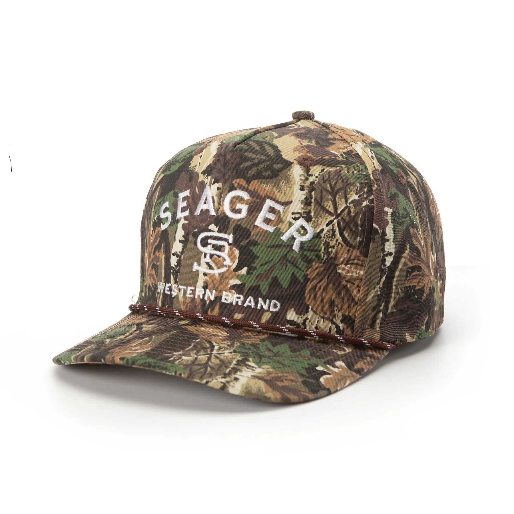 Men's Seager Branded Snapback MHSP242BRANDCAMO - Crazy House Western Wear