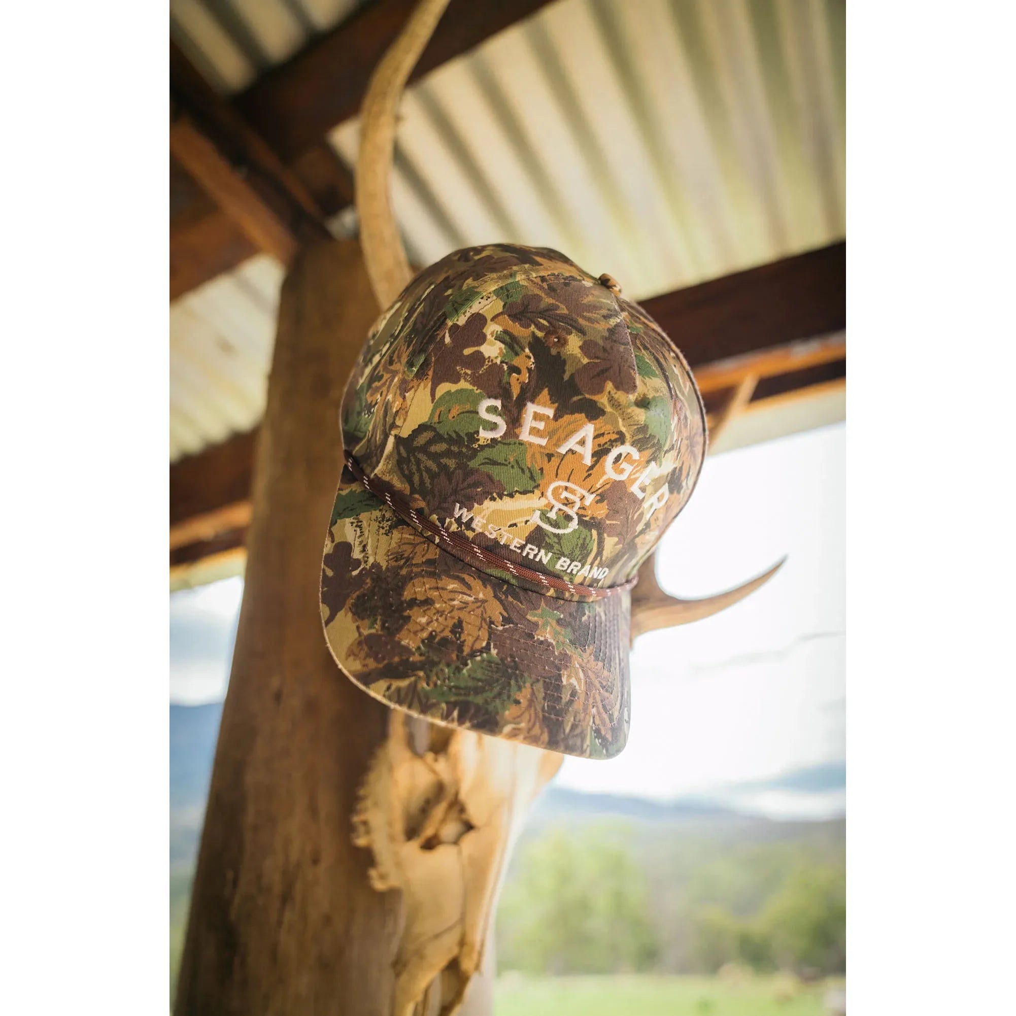 Men's Seager Branded Snapback MHSP242BRANDCAMO - Crazy House Western Wear