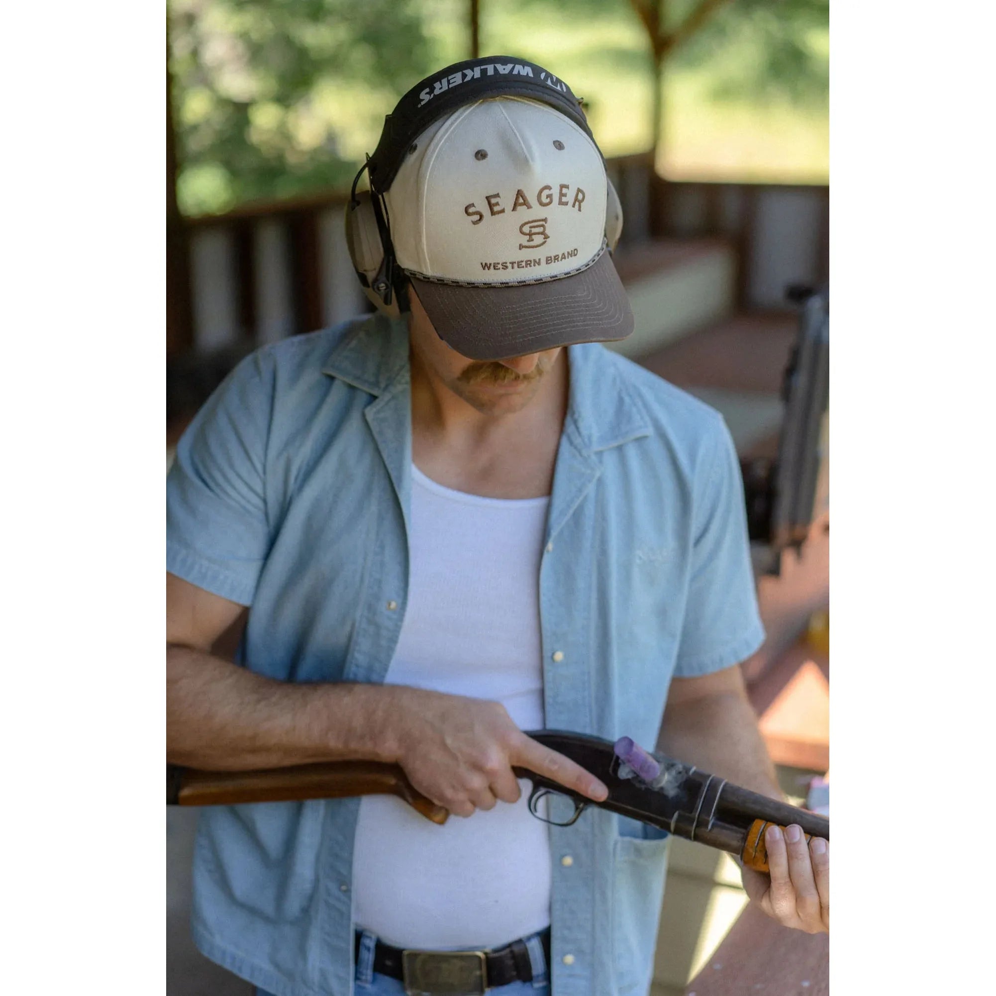 Men's Seager Branded Snapback MHS23BRANDBRWN - Crazy House Western Wear