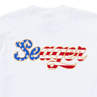 Men's Seager USA Russ Tee White MTSU25USARUSSWHT - Crazy House Western Wear