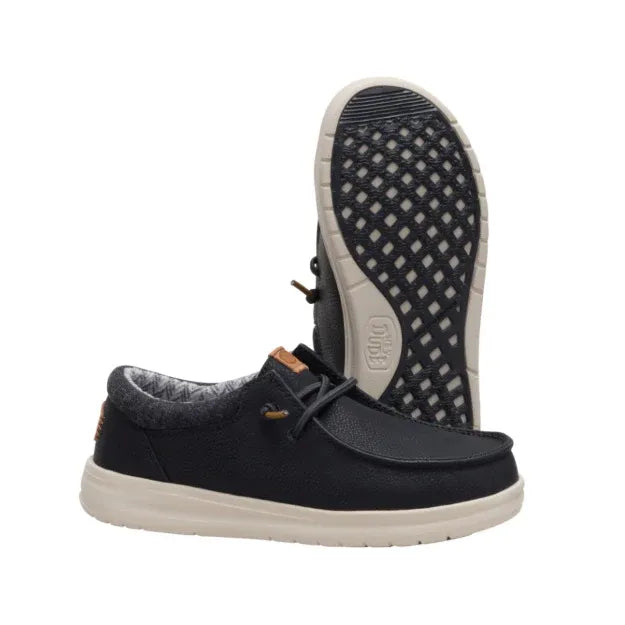 Boy's Hey Dude Paul Classic Black Slip on Shoes 44180-001