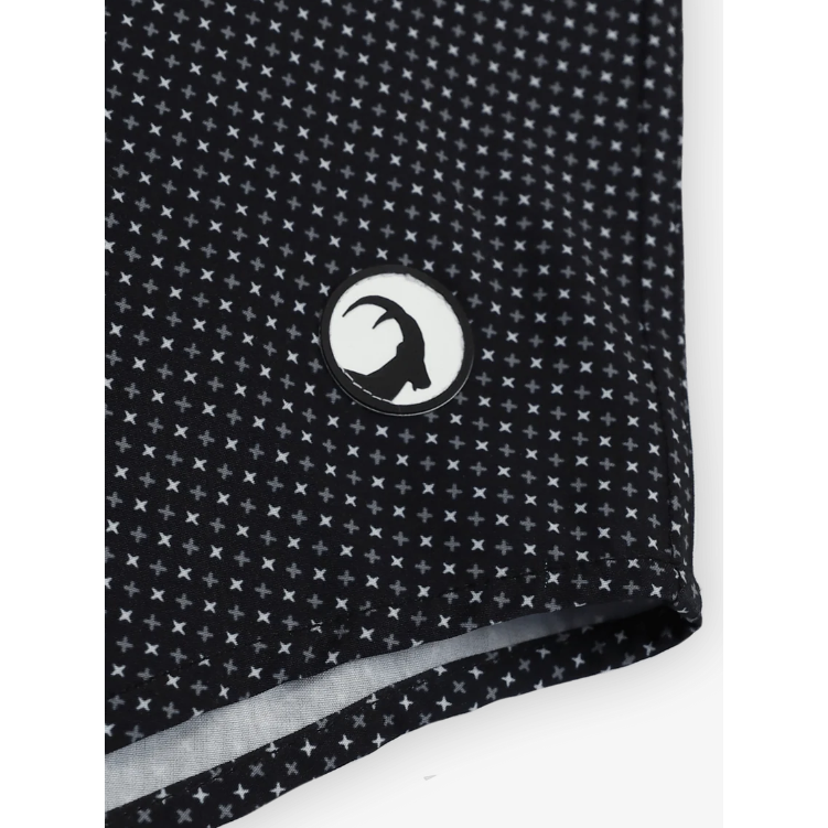 Men's High Creek The Burk Black Short Sleeve Button Up