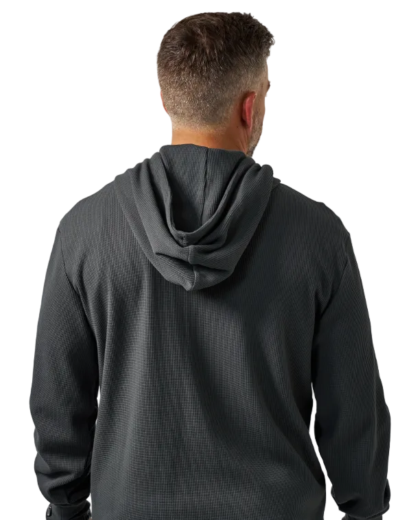 Burlebo Men's Gun Metal Gray Thermal Hoodie TH-GMG
