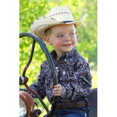 Toddler Paisley Button-Down Shirt - Multi MTW7061378 - Crazy House Western Wear