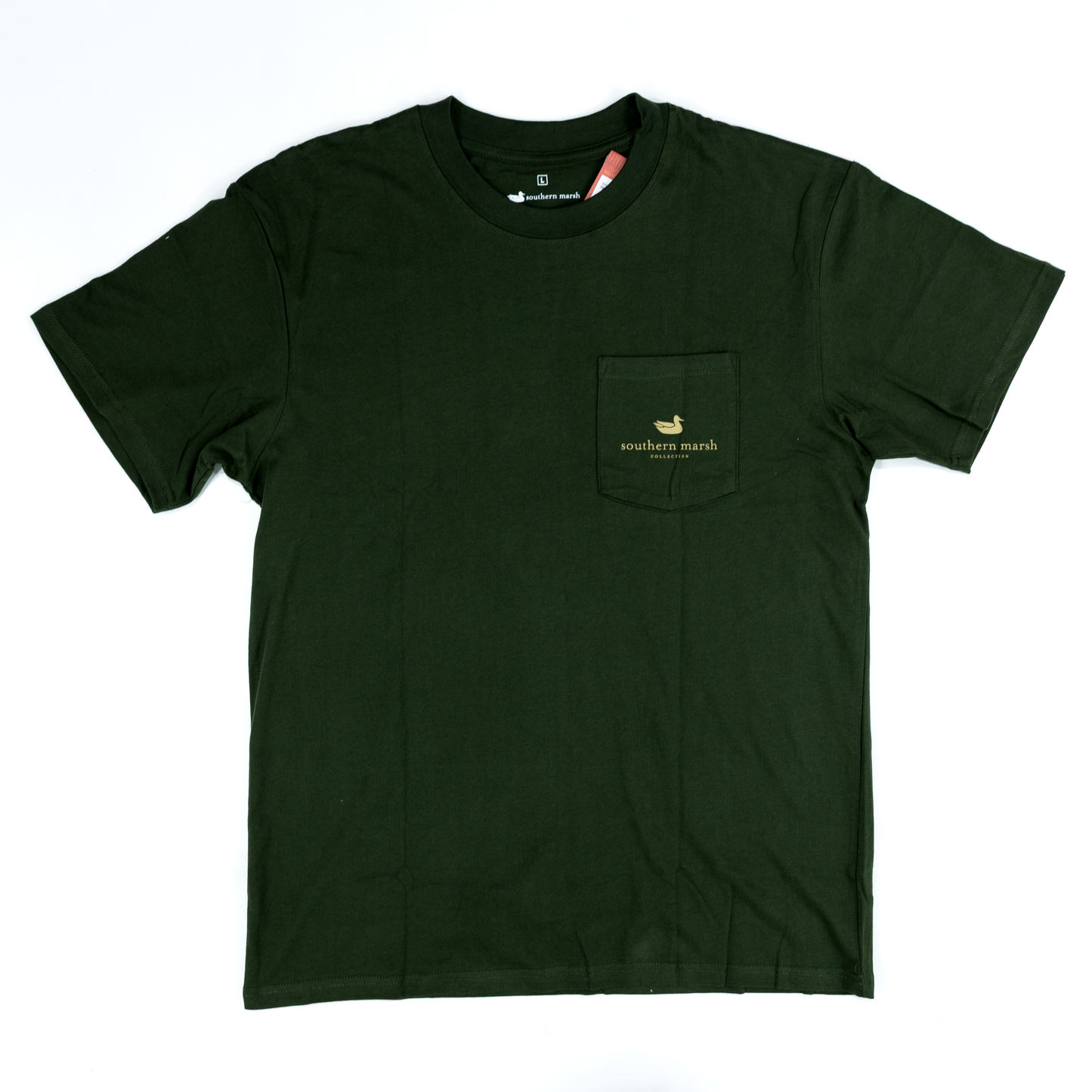 Men's Southern Marsh Eight Point Dark Olive Tee A8PT-DLV