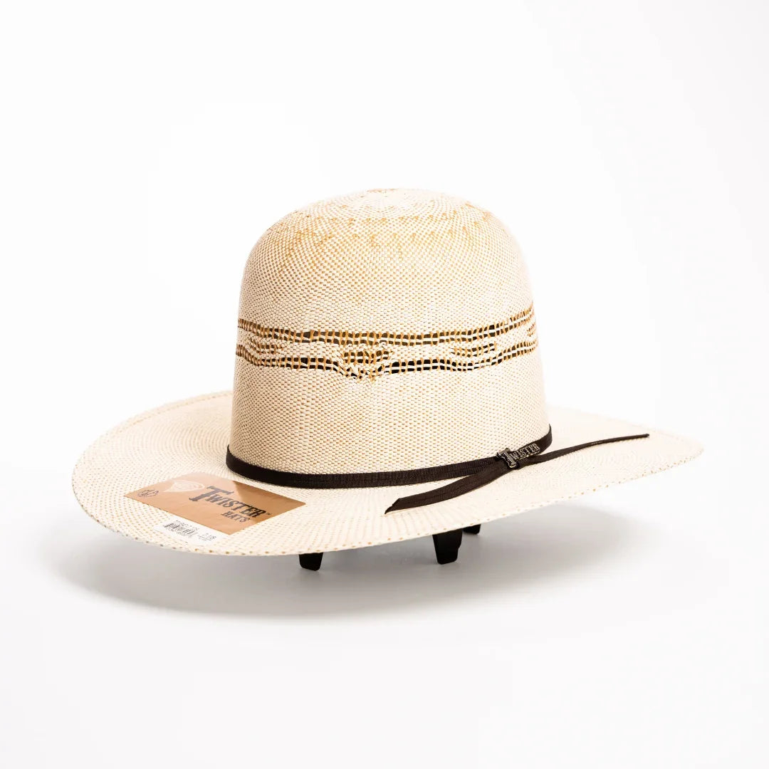 Twister Bangora 3.5" Straw Hat T71647 - Crazy House Western Wear