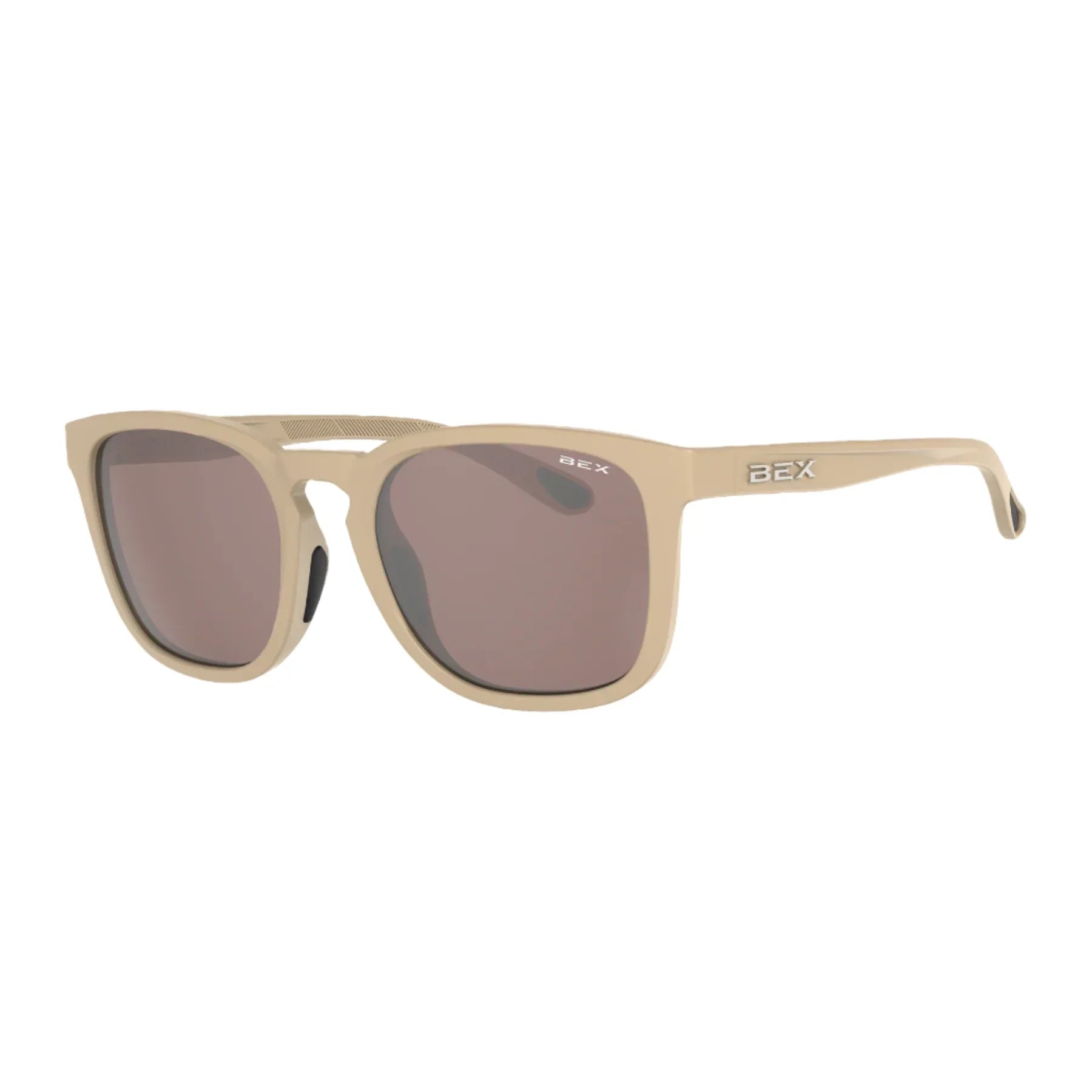 Unisex Bex "Zion" Burlywood Brown and Silver Sunglasses S149BWBRSL - Crazy House Western Wear