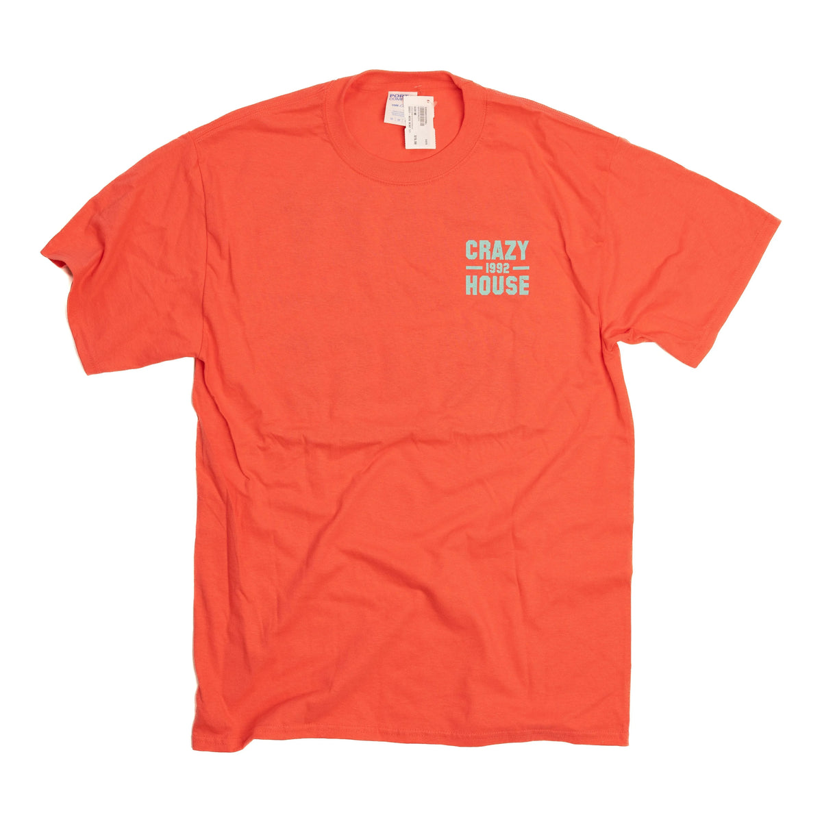 Unisex Crazy House 1 on 1 T-shirt Coral and Mint CH50651CORAL - Crazy House Western Wear