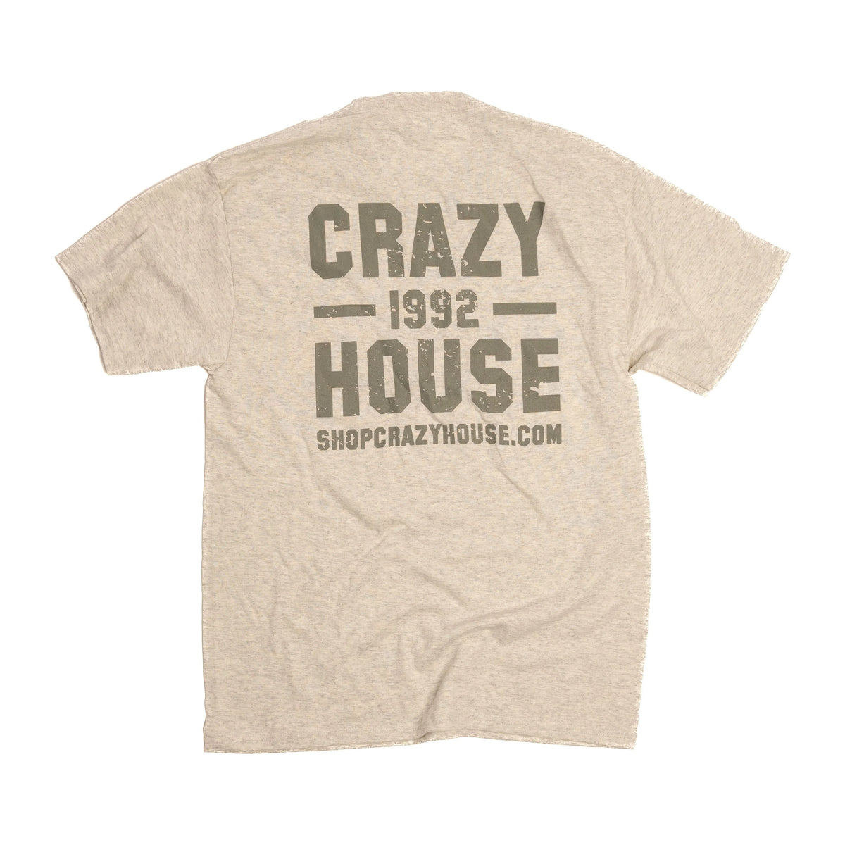 Unisex Crazy House T-shirt Oat & Heather Grey CH50652OATHTR - Crazy House Western Wear