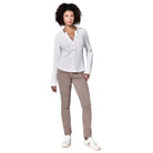 Women's Dear John "Luna" White Long Sleeve V-neck DKN2070W1WHT - Crazy House Western Wear