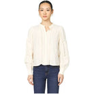Women's Dear John White "Alberta" Long Sleeve Blouse DSH1467Z15WHY - Crazy House Western Wear