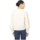 Women's Dear John White "Alberta" Long Sleeve Blouse DSH1467Z15WHY - Crazy House Western Wear