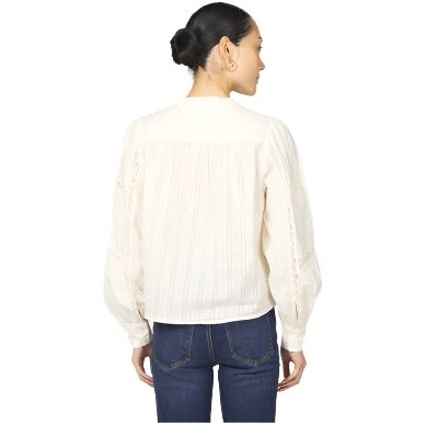 Women's Dear John White "Alberta" Long Sleeve Blouse DSH1467Z15WHY - Crazy House Western Wear