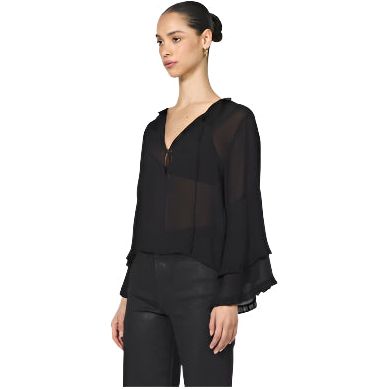 Women's Dear John Black "Jacquel" Long Sleeve Blouse DSH1488Z16BLK - Crazy House Western Wear