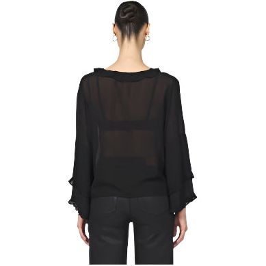 Women's Dear John Black "Jacquel" Long Sleeve Blouse DSH1488Z16BLK - Crazy House Western Wear