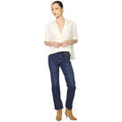 Women's Dear John Whitecap Grey "Belle" Blouse DSH1489T3WHY - Crazy House Western Wear