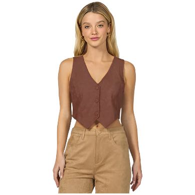 Women's Dear John Brownie "Drea" Fitted Vest DVM65E109BWN - Crazy House Western Wear