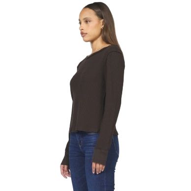 Women's Dear John Chocolate Torte Ania Long Sleeve Top DKN2140W1CTE