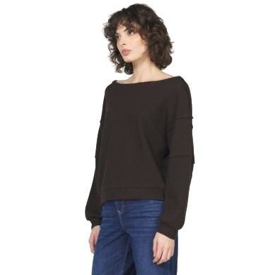 Women's Dear John Chocolate Torte Martella Long Sleeve Top DKN2154W1CTE
