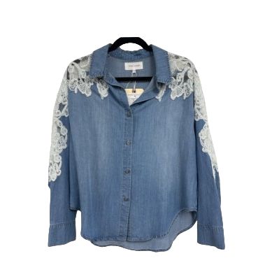 Women's Dear John Adrianna with Lace Button Up Top DSH1514T2BUC