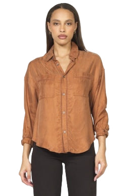 Women's Dear John Pumpkin Spice Adrianna with Ladder Trim Top DSH1423O3PKS
