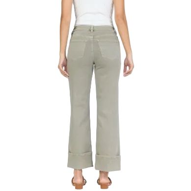 Women's Dear John Holly Vetiver High Rise Cuffed Jeans DPM52C330VTR