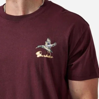 Men's Burlebo Maroon Pintail Triangle Short Sleeve Tee SST-PTRI-MAR