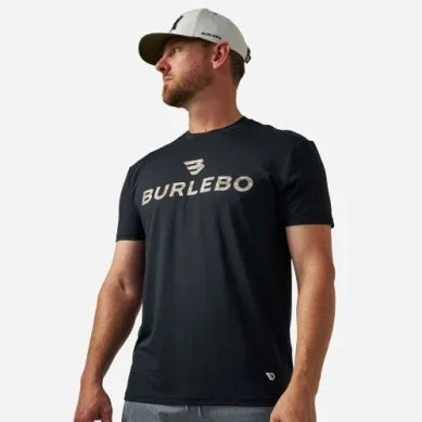 Men's Burlebo Black and Classic Deer Camo Flying Logo Go To Tee GTT-FB-BCDC