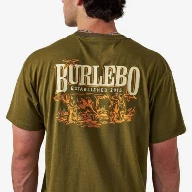Men's Burlebo Hunter Green Hunting Dogs Short Sleeve Tee SST-HD-HNTG