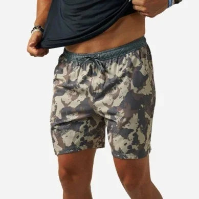 Men's Burlebo Splatter Camo Athletic Shorts AS-SPLAC