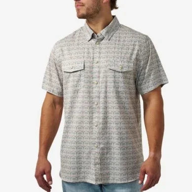 Men's Burlebo Skull Rancher Performance Western Shirt PWS-SKLR