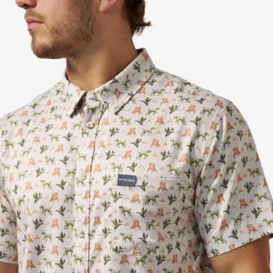 Men's Burlebo Mallard Duck Dog Performance Button Up PBU-MDD
