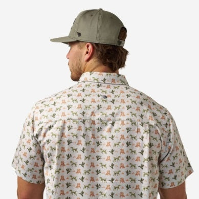Men's Burlebo Mallard Duck Dog Performance Button Up PBU-MDD