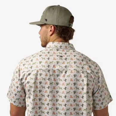 Men's Burlebo Mallard Duck Dog Performance Button Up PBU-MDD
