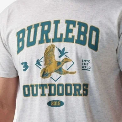 Men's Burlebo Ash Gray Fly Wild Short Sleeve Tee SST-FLW-AG
