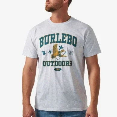 Men's Burlebo Ash Gray Fly Wild Short Sleeve Tee SST-FLW-AG