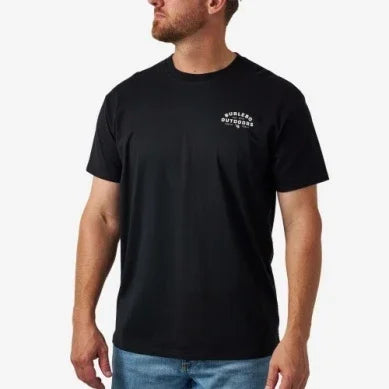 Men's Burlebo Black Burlebo Outdoors Logo Short Sleeve Tee SST-BOF26-BLK