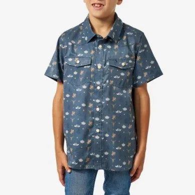 Boy's Burlebo Desert Night Performance Western Shirt Y-PWS-DESN