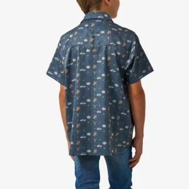 Boy's Burlebo Desert Night Performance Western Shirt Y-PWS-DESN