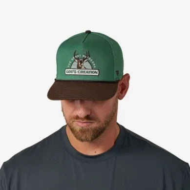 Men's Burlebo Green/Brown God's Creation Cap C-GODC-G