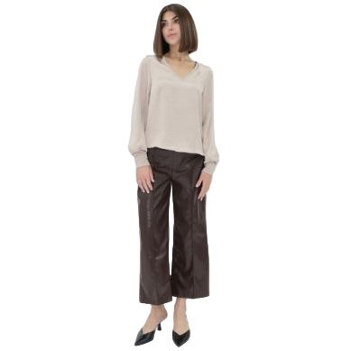 Women's Another Love Sparkle Coffee Bean Wide Leg Pants VCBM8103P1CFE