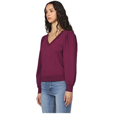 Women's Another Love Sammi Long Sleeve V-neck Top VCKN1836BRX - Crazy House Western Wear