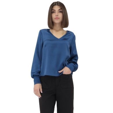 Women's Another Love Blue Depth Aya Long Sleeve Blouse VCWV5140BLD