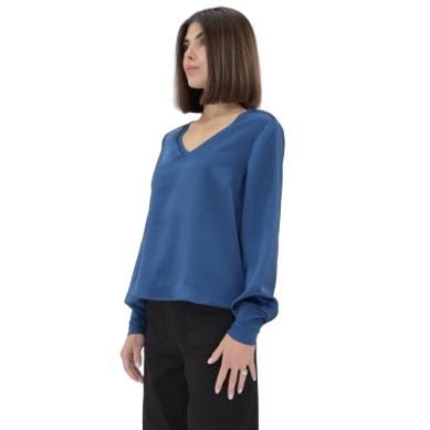 Women's Another Love Blue Depth Aya Long Sleeve Blouse VCWV5140BLD