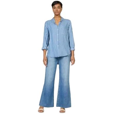 Women's Dear John Imperial Blue Galina Button Up Top TSH1454Q7IMB